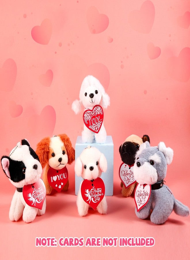 Niceup 10Pcs 4.5in Small Stuffed Dog Puppies Animals Bulk Adopt Dog Party Favors Cute Paw Animal Little Pup Soft Plush Toys Doll for Pawty Birthday Goodie Bag Fillers Kids Class Valentine's Day Gift - Image 3